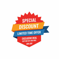 Abstract sale promotion, 20% Sale Special Offer, Flash Sale, Discount Price Buy Now Tag, Banner, Icon, Sign, Label boost sell, Clearance Sale