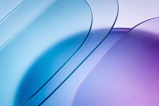 Abstract Blue and Purple Fluid Background