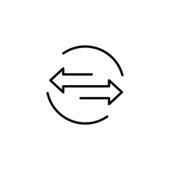 data transfer arrows icon sign vector