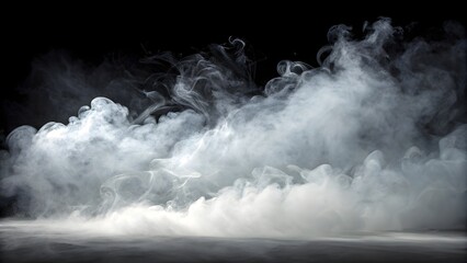 Realistic white fog smoke vapor effect overlay PNG
