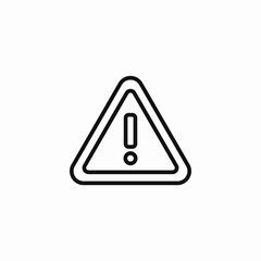 generic caution triangle icon sign vector