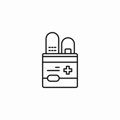 medical emergency supplies icon sign vector © Tunzala