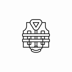 safety life vest icon sign vector