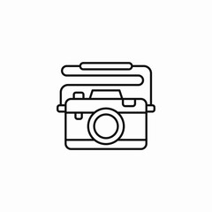 strap camera icon icon sign vector
