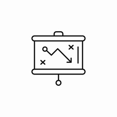 strategy planning board icon sign vector