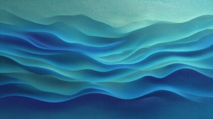 Obraz premium Serene Aqua Waves with Gradients of Blue Creating Calm Ocean Ripple Patterns