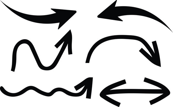 Black arrows, Set of vector arrows, arrow indication statistic. Trade infographic