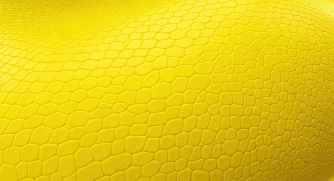 An intense, brightly saturated yellow surface texture, reminiscent of tropical reptile skin or vibrant, electric citrus peel color, decoration, brilliant, intense