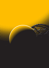 Abstract Lacrosse stick and ball background. Sport concept
