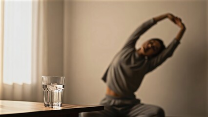 Hydration and Indoor Stretching for Wellness