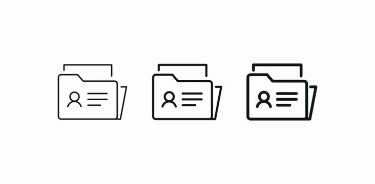 customer data folder icon sign vector