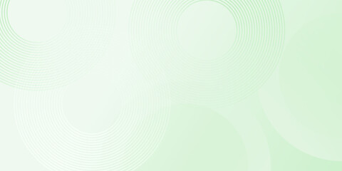 Abstract soft in Gradient green and white Tones with Circles. Circle effect style geometric simple modern