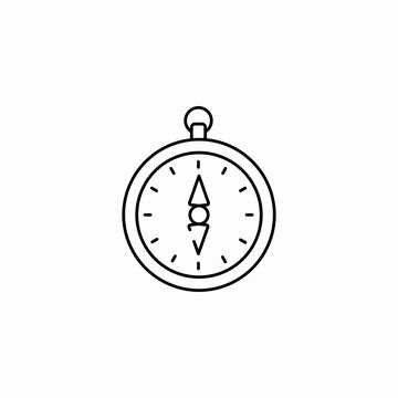 magnetic pointing compass icon sign vector