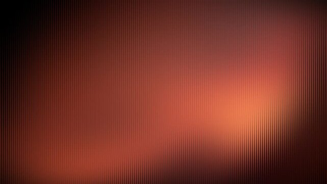 Abstract background with vertical corrugated texture and copper orange gradient motion background