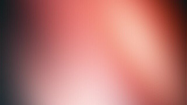 Abstract pink and peach gradient background with vertical ribbed texture motion background