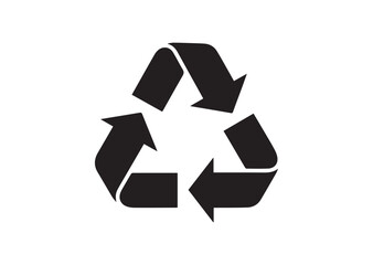 Obraz premium Recycle Symbol Icon, Editable Solid Vector Illustration