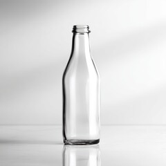 glass bottle mockup reflection minimal studio setup