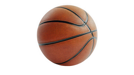 Colorful Abstract Pattern Basketball Isolated on White Background, 3D Illustration