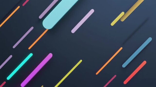 Clean geometric shapes motion background