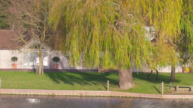 Hambleden Weir, River Thames in Henley-on-Thames, South England