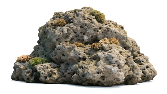  Heavy reef rock isolated on transparent background