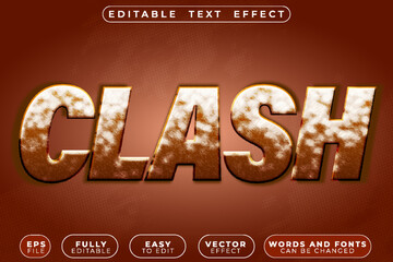  Clash Battle Impact Action Vector Fully Editable Smart Object Text Effect