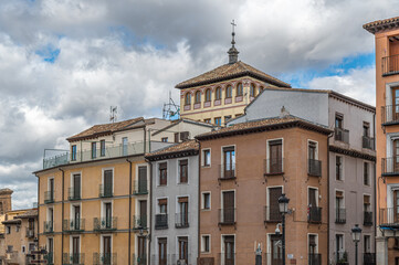 Fototapeta premium Historic architecture in the old town of Toledo, Spain