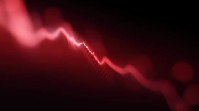 Red downward stock market crash graph symbolizing financial loss and crisis, similar style not exact copy,