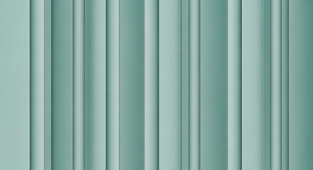 Obraz premium A serene background features evenly spaced vertical strips of teal-colored panels, creating a modern and clean aesthetic.