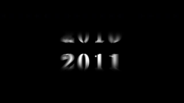 4K Retro Rolling Numbers Timeline Transition from 2026 down to 1991 Vintage Style