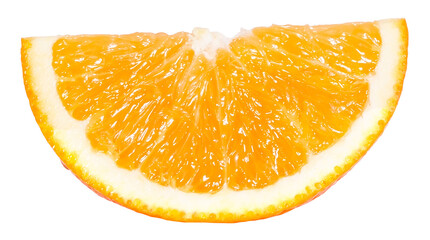 Obraz premium PNG, isolated cut orange fruit, orange slice, texture, side view, transparent background, large size photo