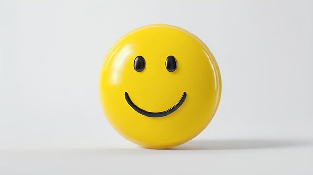 Smiling Yellow Object - A Playful and Cheerful Design.