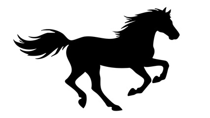 Beautiful horse standing in nature