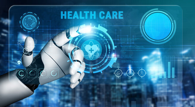 AI-powered digital health care and medical data dashboard. An AI interface for patient diagnostics and monitoring electronic health records. Motif