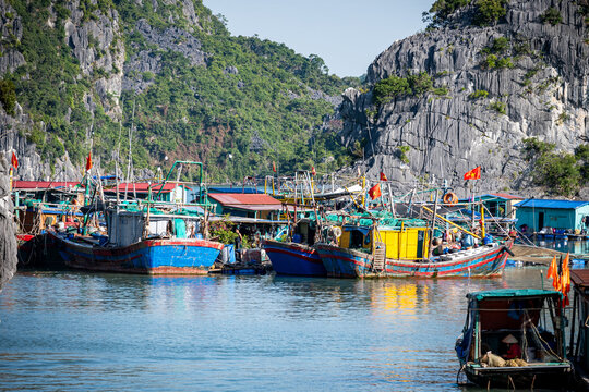 Vietnam, Vat Ba, Halong, Reisen, Wasser, Felsen, Asien