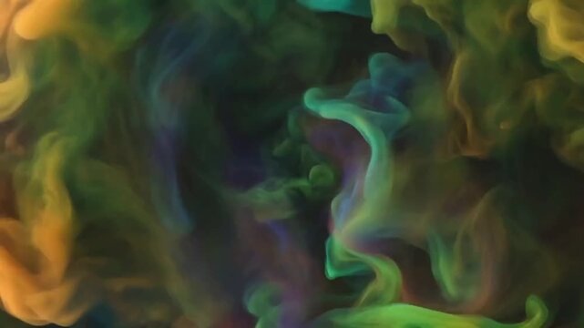 Abstract 3D animation background featuring a mesmerizing color refraction effect, with prismatic light bending and shifting through transparent surfaces. Smooth flowing motion, rich spectral colors