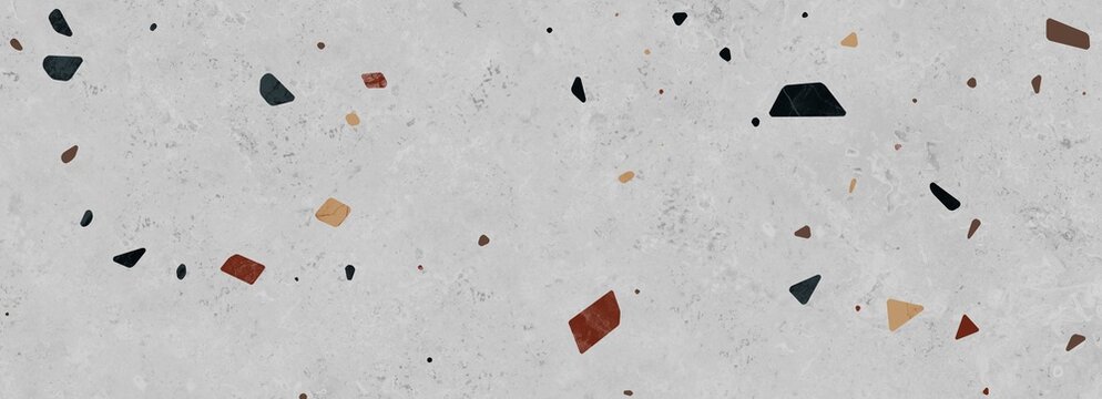 Colorful terrazzo pattern abstract background vector illustration. Multicolored terrazzo with tiny colorful marble patterns. Abstract design with colorful terrazzo flooring texture background.