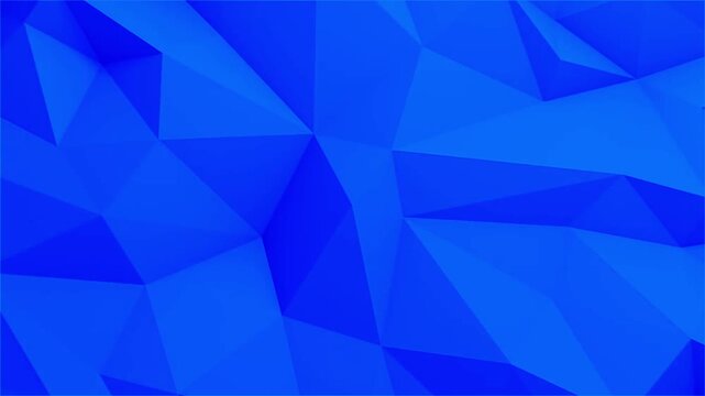 Blue Moving Geometric Metal Shapes background