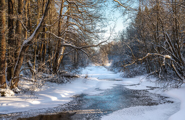 Frozen river 