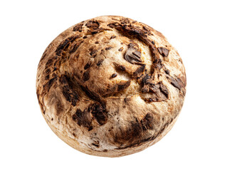 A close-up shot of a freshly baked loaf of bread with a crusty texture, perfect for any meal Isolated Transparent Background, PNG