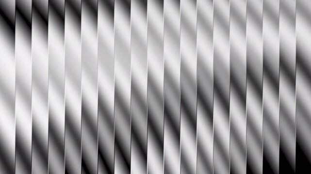 Abstract black and white vertical blinds or ribbed surface with light and shadow play 4k videos