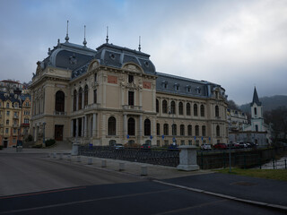 Obraz premium Karlovy Vary Historic Spa Resort Town in the Czech Republic