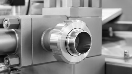 Stainless steel equipment for the production of dairy food products, metal, rubber and plastic...