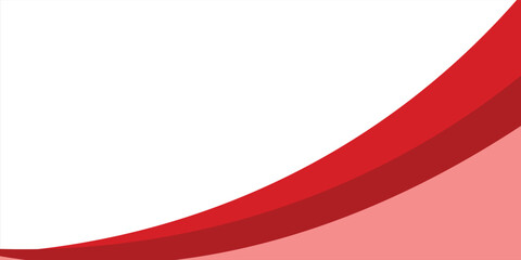 Red Wave on White Background modern white and red Abstract background