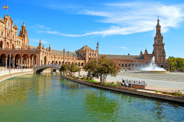 Fototapeta premium Plaza de Espana, Seville, Spain