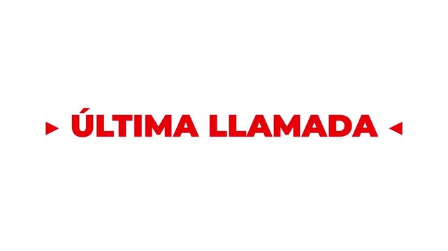 Flashing red and white triangles highlight a "&uacute;ltima hora" breaking news banner that instantly grabs attention.