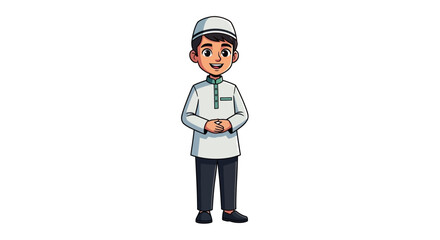 Fototapeta premium Happy Muslim Celebrating Ramadan