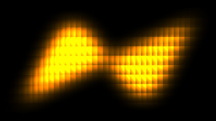 A vertical glass motion, glowing gold, yellow, fractal glass butterfly effect gradient on a black background, ribbed, Spectrum waves effect, ethereal glass effect, neon, sense of motion, 8K 