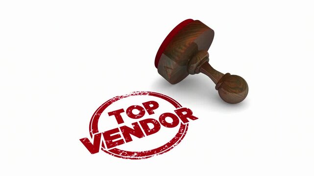 Top Vendor Supplier Round Red Stamp Best Choice 3d Animation