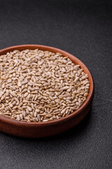 Shelled sunflower seed kernels, salted, roasted, or raw, are a healthy ingredient. Sunflower seeds